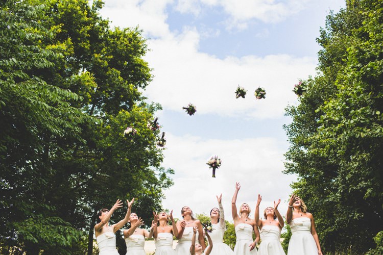Bouquet Throw Bride Bridesmaids Rustic Tipi Farm Wedding http://aniaames.co.uk/