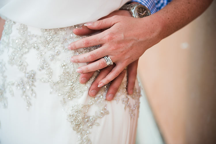 Bride Engagement Wedding Rings Beaded Enzoani Bridal Gown St Tropez Destination Wedding http://www.gemmamcauleyphotography.com/