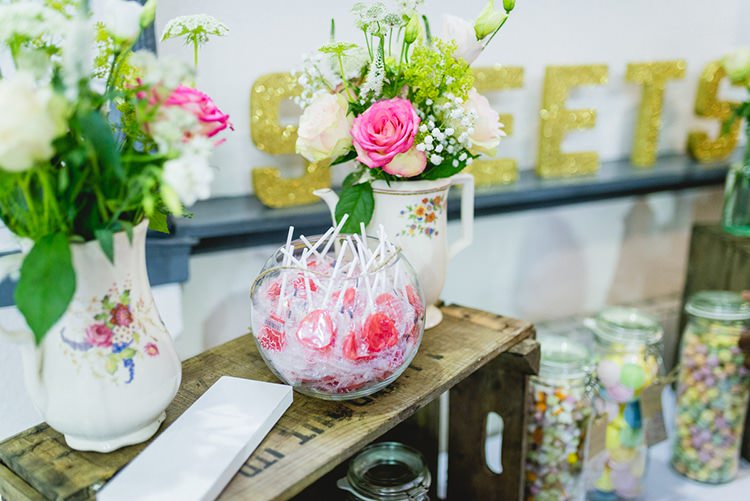 Crates Sweeties Flowers Vases Sweet Pastel Afternoon Tea Wedding http://slepokur.photoshelter.com/