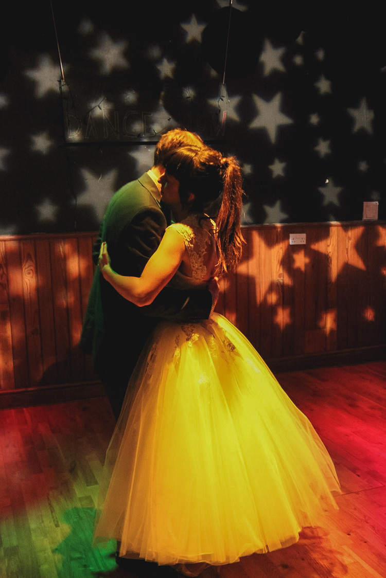 Star Lighting First Dance Creative Travel Village Hall Wedding