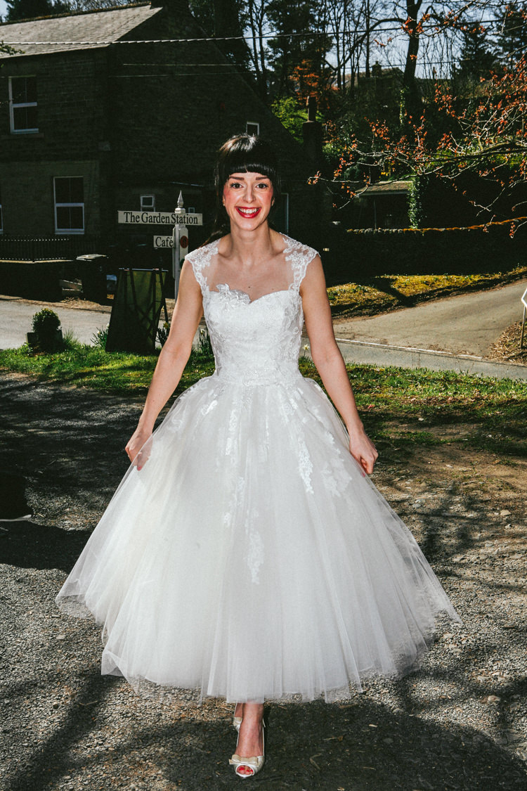 Danbury by Blue By Enzoani Short Lace Dress Gown Bride Bridal Creative Travel Village Hall Wedding
