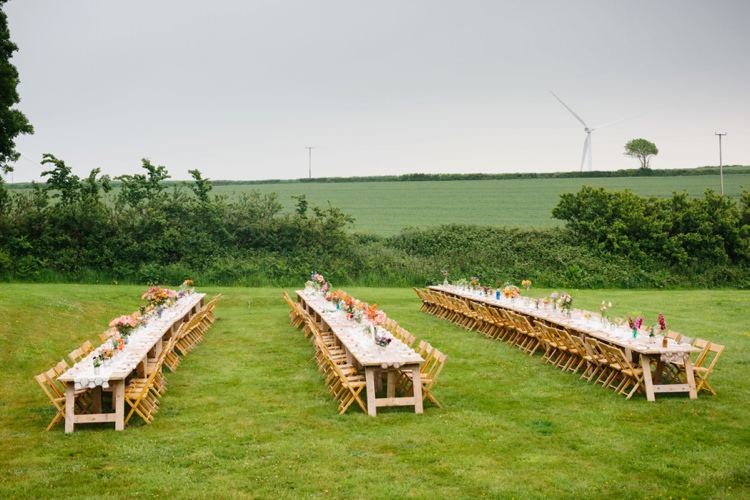 Long Tables Rustic Lawn Grounds Beautiful Outdoor Country House Wedding http://www.christinewehrmeier.com/