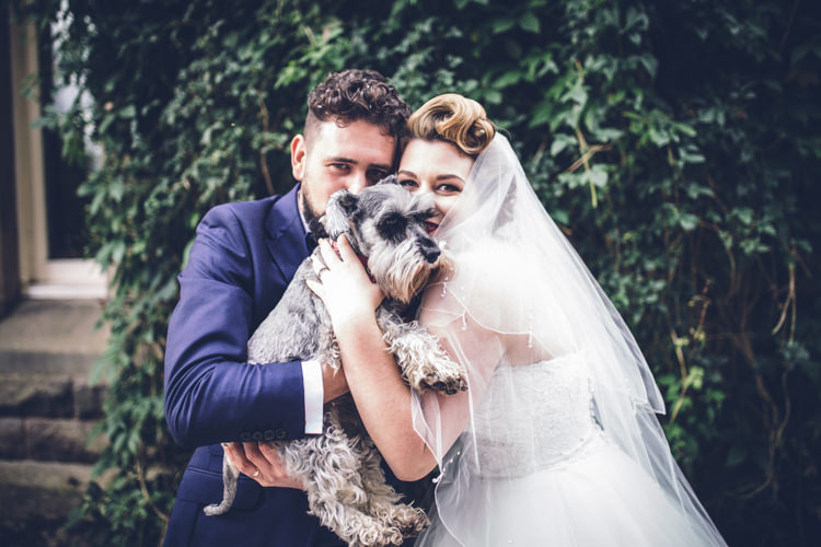 Dog Pet Bride Groom Retro 1950s Vintage Wedding http://amyfaithphotography.com/