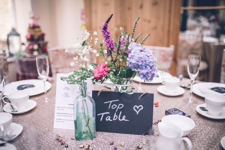 Jar Flowers Centrepiece Table Decor Retro 1950s Vintage Wedding http://amyfaithphotography.com/