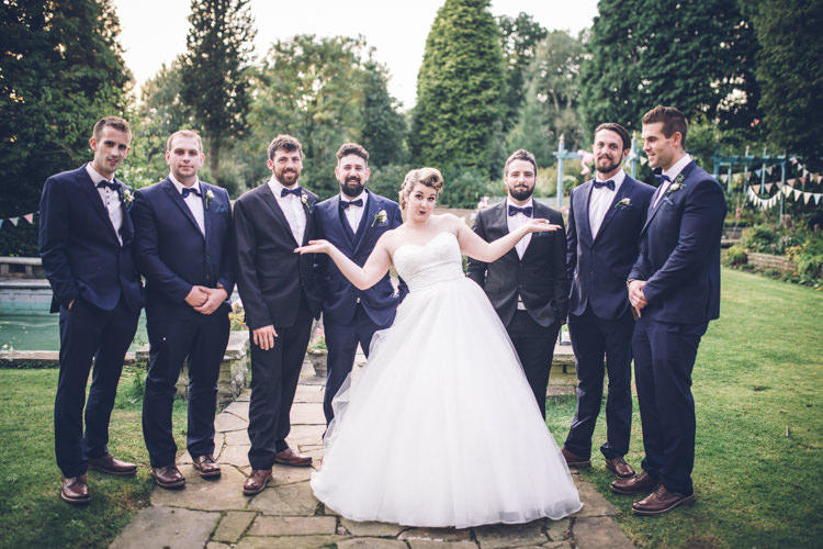 Bow Tie Groom Groomsmen Suits Navy Retro 1950s Vintage Wedding http://amyfaithphotography.com/