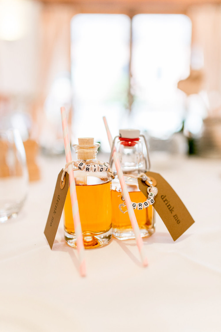 Drink Favours Bracelet Name Place Setting Card Natural Pretty Pale Pink Wedding http://www.lisacarpenterphotos.com/