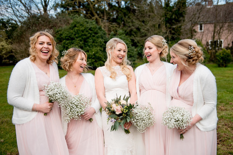 Bridesmaid Dresses Cardigans Baby Breath Gyp Natural Pretty Pale Pink Wedding http://www.lisacarpenterphotos.com/