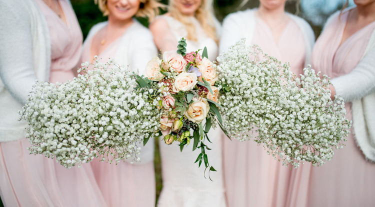 Baby Breath Gyp Gypsophila Bouquets Flowers Bride Bridal Bridesmaid Natural Pretty Pale Pink Wedding http://www.lisacarpenterphotos.com/