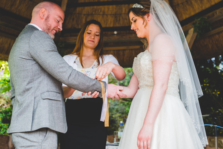 Gold Sequin Outdoor Humanist Wedding http://www.emmahillierphotography.com/