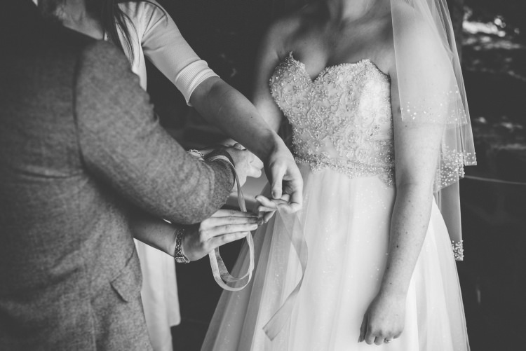Gold Sequin Outdoor Humanist Wedding http://www.emmahillierphotography.com/