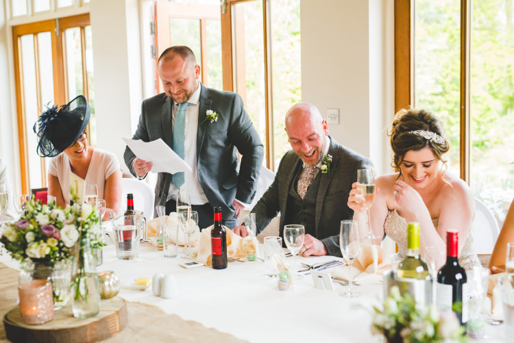 Gold Sequin Outdoor Humanist Wedding http://www.emmahillierphotography.com/