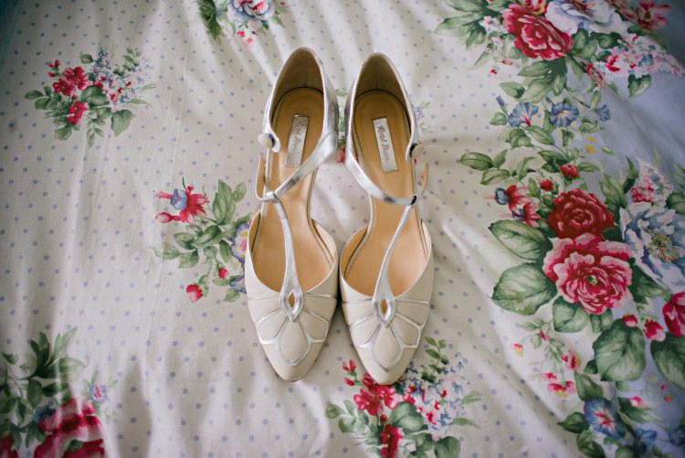 Rachel Simpson T Bar Shoes Bride Bridal Beautiful Bicycle Country Marquee Wedding http://www.emmabphotography.com/