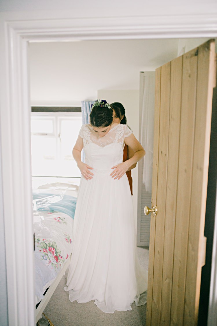 Lilly Mae by Charlotte Balbier Dress Bride Bridal Gown Beautiful Bicycle Country Marquee Wedding http://www.emmabphotography.com/