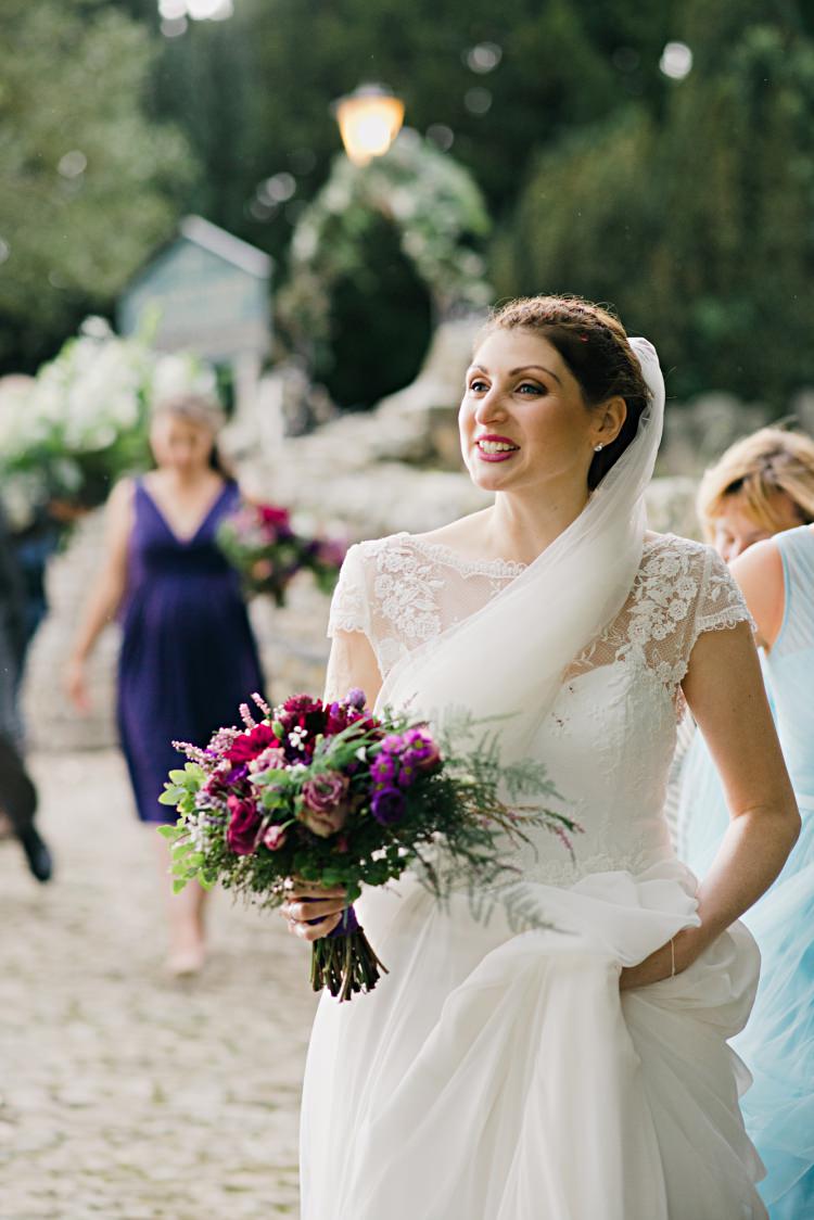 Lilly Mae by Charlotte Balbier Dress Gown Bride Bridal Flowers Veil Beautiful Bicycle Country Marquee Wedding http://www.emmabphotography.com/