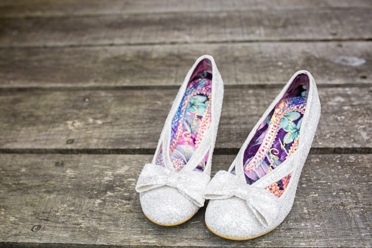 Irregular Choice Shoes Bride Bridal DIY Steam Railway Village Hall Wedding http://www.charlotterazzellphotography.com/ 