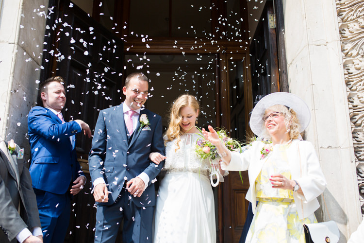 Confetti Bride Groom DIY Steam Railway Village Hall Wedding http://www.charlotterazzellphotography.com/