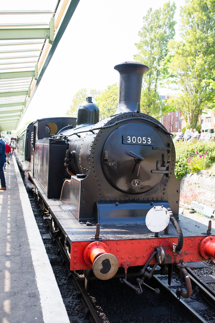 Transport DIY Steam Railway Village Hall Wedding http://www.charlotterazzellphotography.com/ 