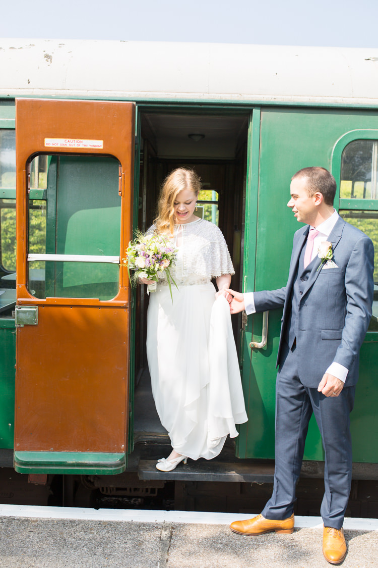 Transport DIY Steam Railway Village Hall Wedding http://www.charlotterazzellphotography.com/ 