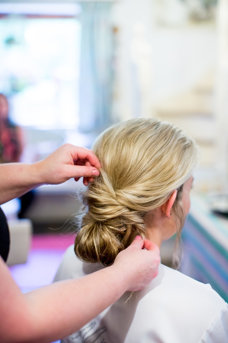 Hair Make Up Style Up Do Bride Bridal Pretty Relaxed Countryside Wedding http://katherineashdown.co.uk/