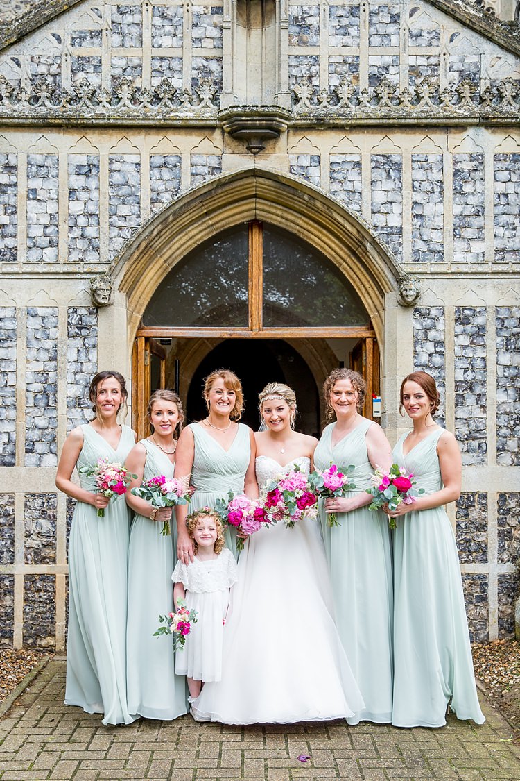 Long Sage Pale Green Bridesmaid Dresses Pretty Relaxed Countryside Wedding http://katherineashdown.co.uk/