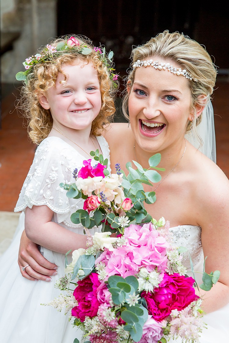 Flower Girl Bride Bridal Bouquets Pretty Relaxed Countryside Wedding http://katherineashdown.co.uk/