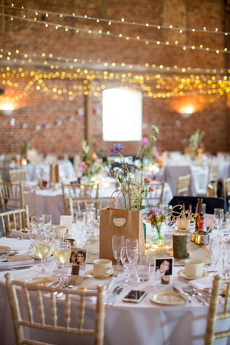 Barn Fairy Lights Decor Rustic Pretty Relaxed Countryside Wedding http://katherineashdown.co.uk/