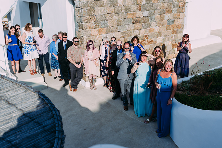 Wedding Guests Breathtaking Intimate Mykonos Destination Wedding http://www.annapumerphotography.com/