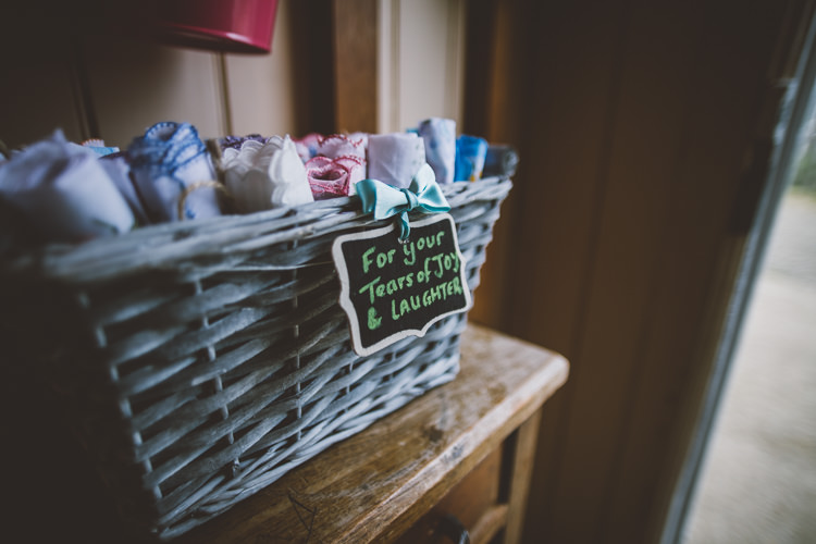 Basket Handkerchief Colourful Quirky Country Museum Wedding http://www.onelovepictures.com/