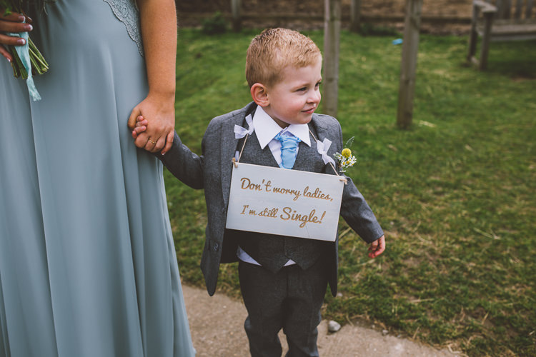 Page Boy Sign Colourful Quirky Country Museum Wedding http://www.onelovepictures.com/