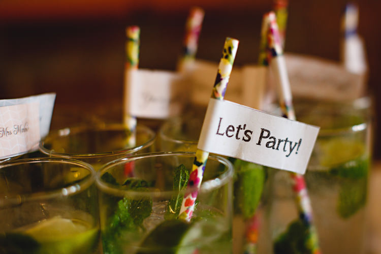 Floral Straws Drinks Casual Festival Feel Barn Wedding http://hbaphotography.com/
