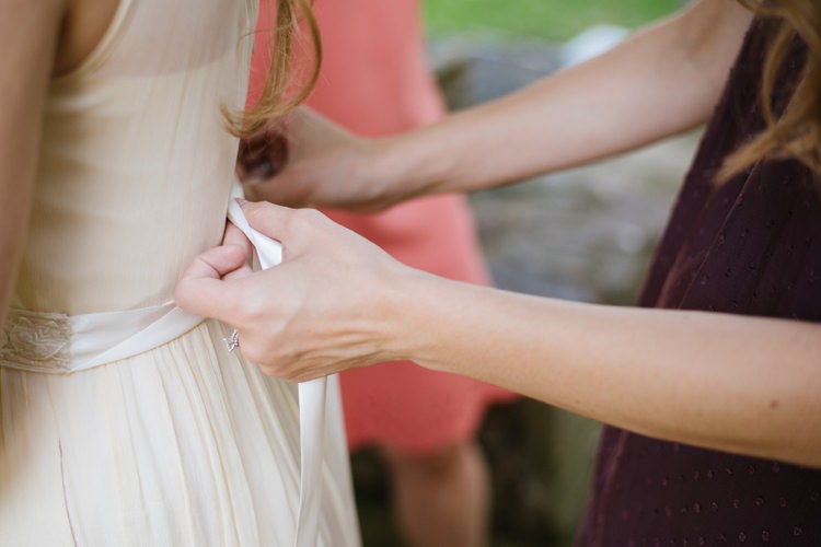 Bride Chiffon Bridal Dress Ribbon Rustic Woodsy Wedding North Carolina http://abbyleighanne.com/