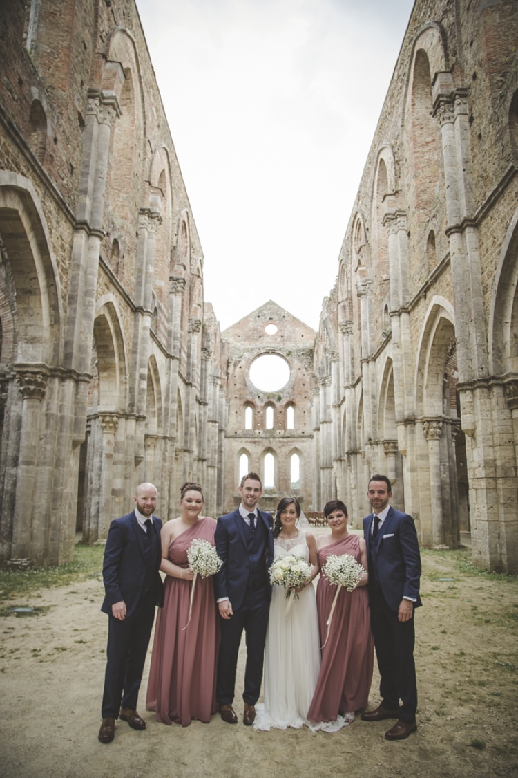 Atmospheric Abbey Tuscany Wedding http://www.angelicabraccini.com/