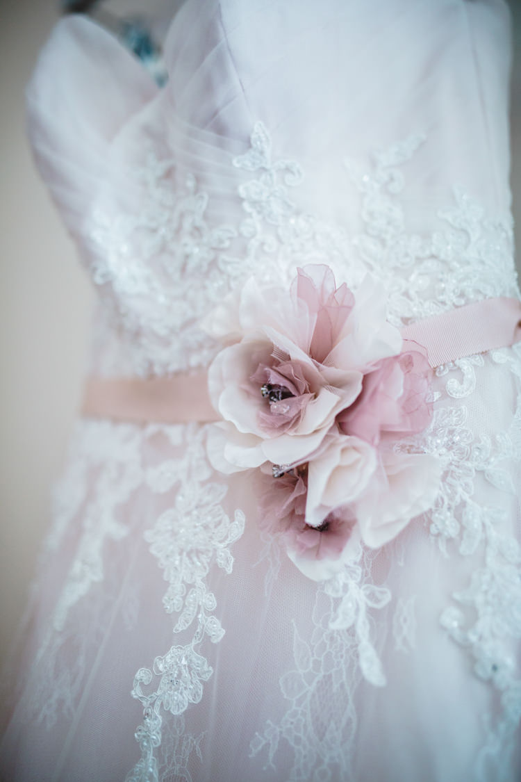 Floral Flower Belt Bride Bridal Gown Dress Soft Navy Pink Classic Wedding http://www.racheljoycephotography.co.uk/
