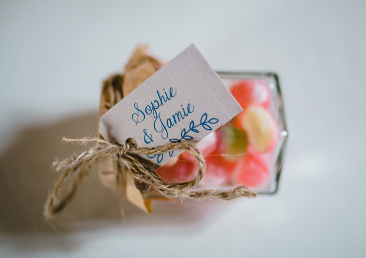 Sweet Sweetie Favours Soft Navy Pink Classic Wedding http://www.racheljoycephotography.co.uk/