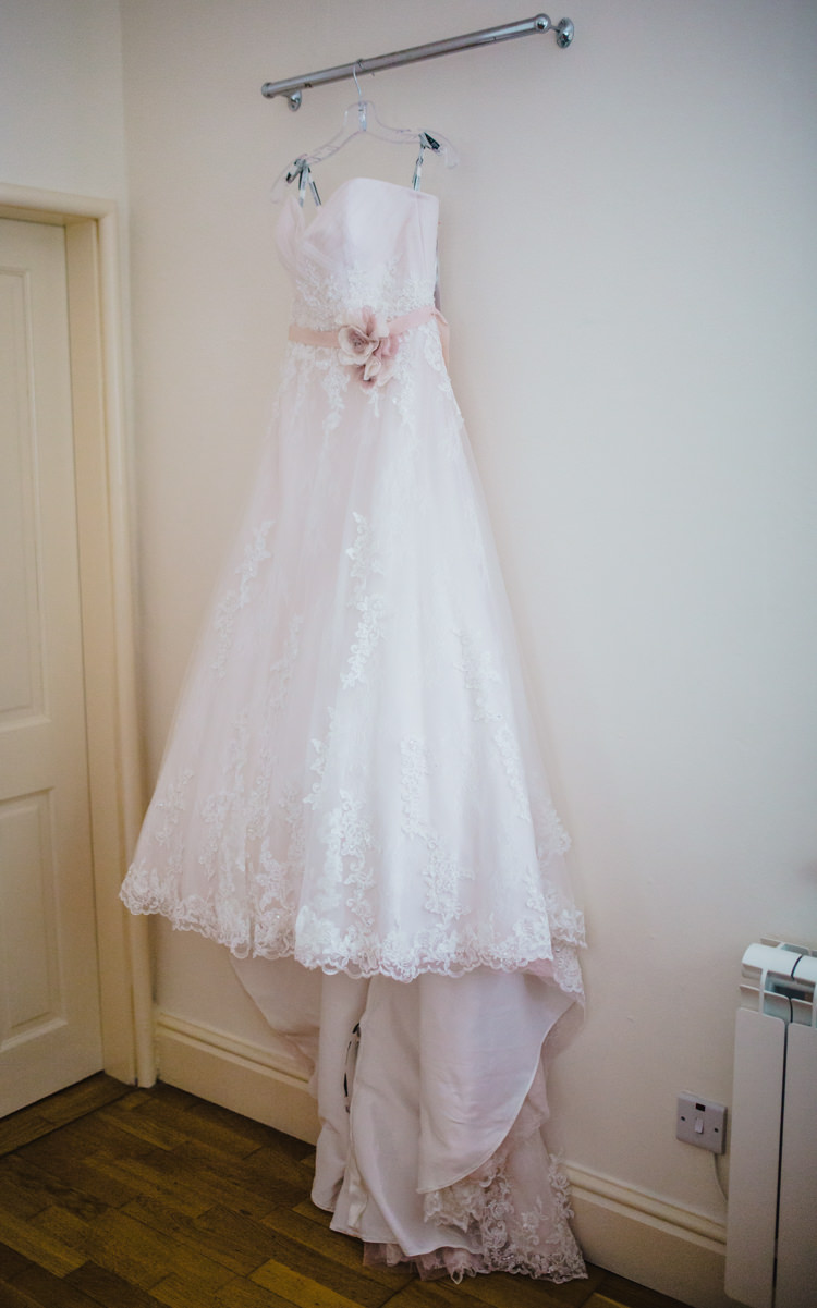 Blakesley by David Tutera for Mon Cheri in Ivory and Tea Rose Gown Bride Bridal Dress Soft Navy Pink Classic Wedding http://www.racheljoycephotography.co.uk/