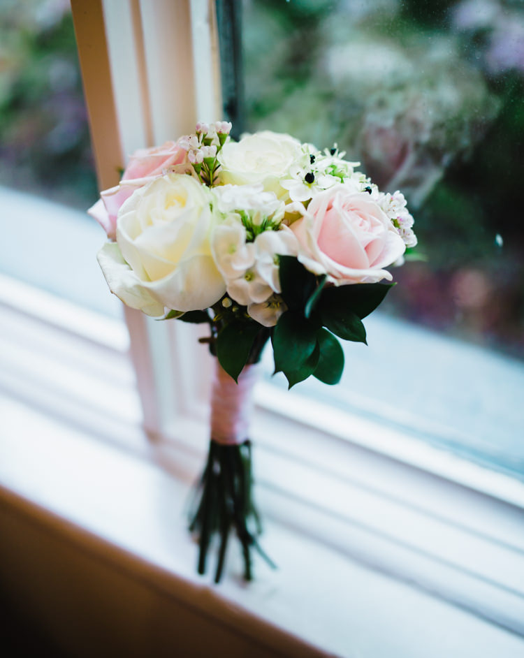 Bridesmaid Bouquet Rose Flowers Soft Navy Pink Classic Wedding http://www.racheljoycephotography.co.uk/