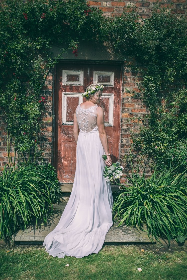 Illusion Back Dress Gown Bride Bridal Ti Adora by Alvina Valenta Bohemian Home Made Farm Wedding http://www.jessyarwood.co.uk/