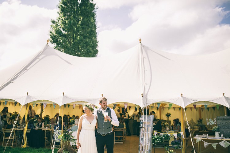Pole Tent Marquee Bohemian Home Made Farm Wedding http://www.jessyarwood.co.uk/