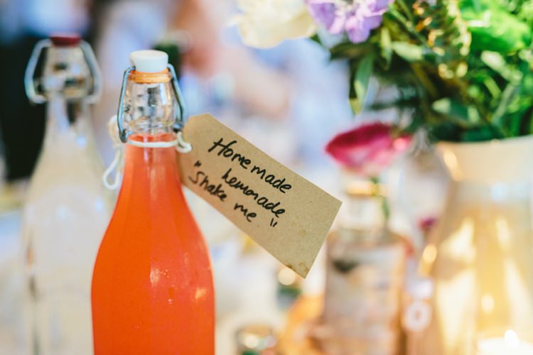 Home Made Lemonade Whimsical Floral Lodge Wedding http://www.hdmphotography.co.uk/