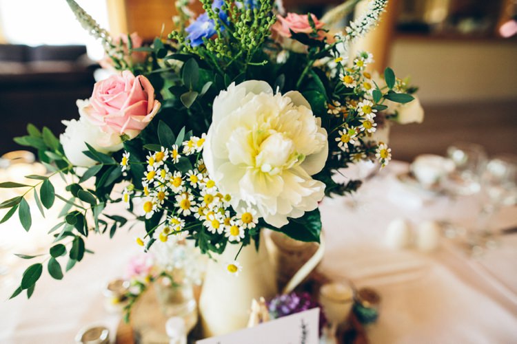 Jug Flowers Decor Whimsical Floral Lodge Wedding http://www.hdmphotography.co.uk/