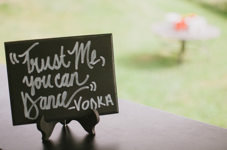 Outdoor Reception DIY Sign Dancing Fun Romantic Fresh Outdoor Wedding Ontario http://www.rebeccabose.com/