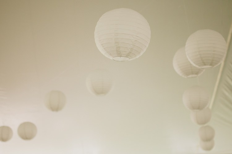 Marquee Reception White Décor Hanging Lanterns Romantic Fresh Outdoor Wedding Ontario http://www.rebeccabose.com/