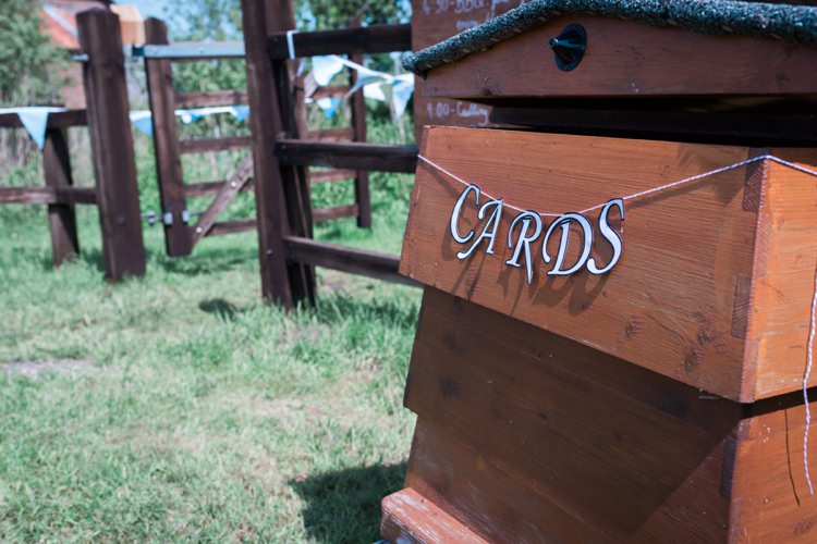 Beehive Card Holder Outdoor DIY Farm Wedding http://www.markewelsphotography.com/