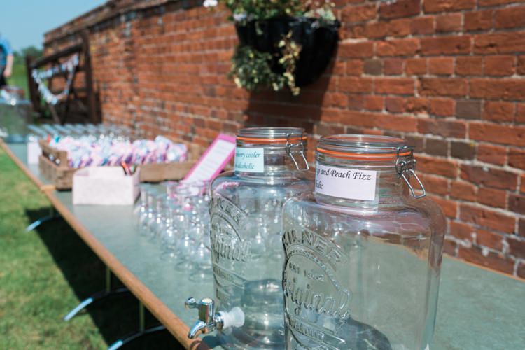 Drink Dispensers Outdoor DIY Farm Wedding http://www.markewelsphotography.com/