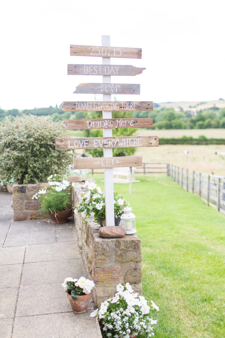 Wooden Sign Post Soft Pink Rustic Boho Wedding http://www.natashacadman.com/