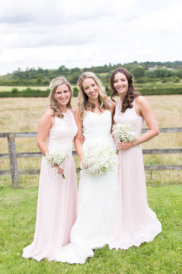 Long Bridesmaid Dresses Pretty Soft Pink Rustic Boho Wedding http://www.natashacadman.com/
