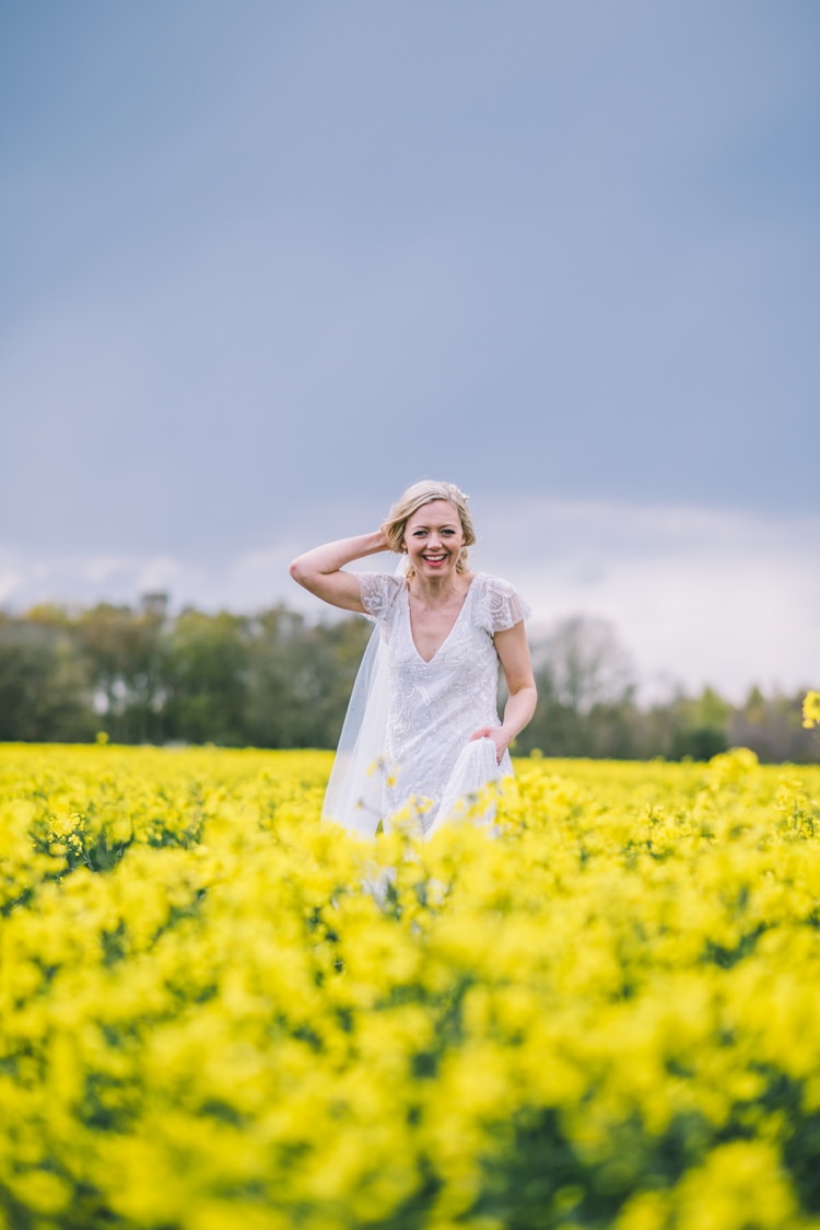 Eliza Jane Howell Jayne Dress Gown Bride Bridal Beaded Sleeves Home Made Country Festival Wedding http://www.jamespowellphotography.co.uk/