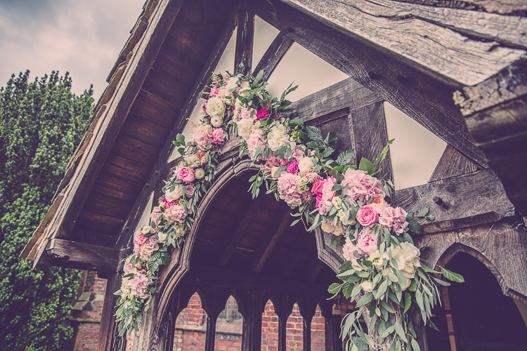 Church Flower Arch Floral Relaxed English Country Garden Party Wedding http://hayleybaxterphotography.com/