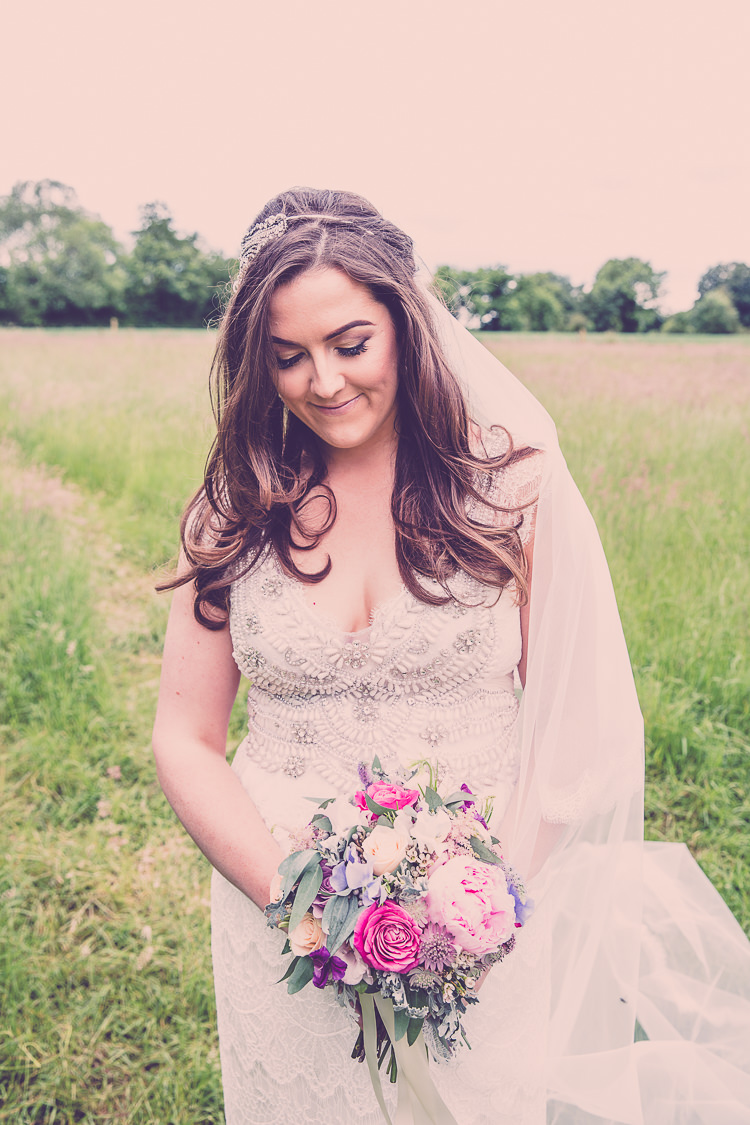 Coco Anna Campbell Dress Bride Bridal Gown Veil Relaxed English Country Garden Party Wedding http://hayleybaxterphotography.com/