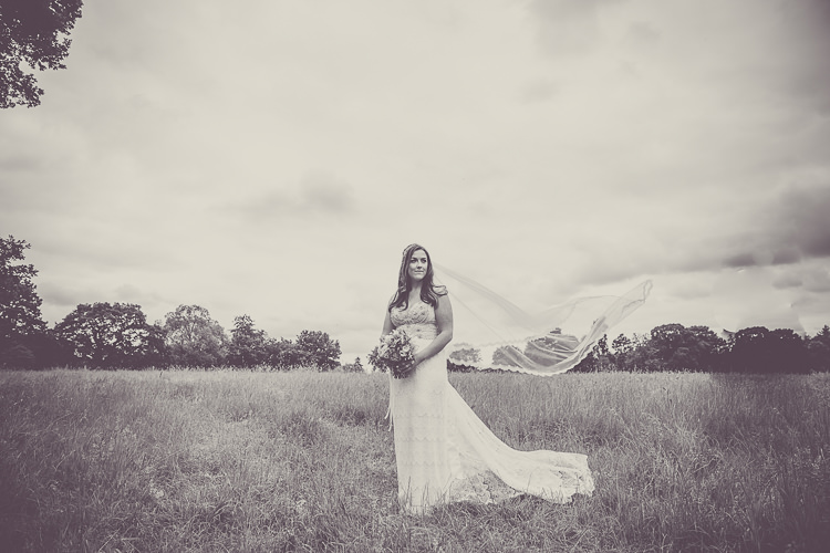 Coco Anna Campbell Dress Bride Bridal Gown Veil Relaxed English Country Garden Party Wedding http://hayleybaxterphotography.com/